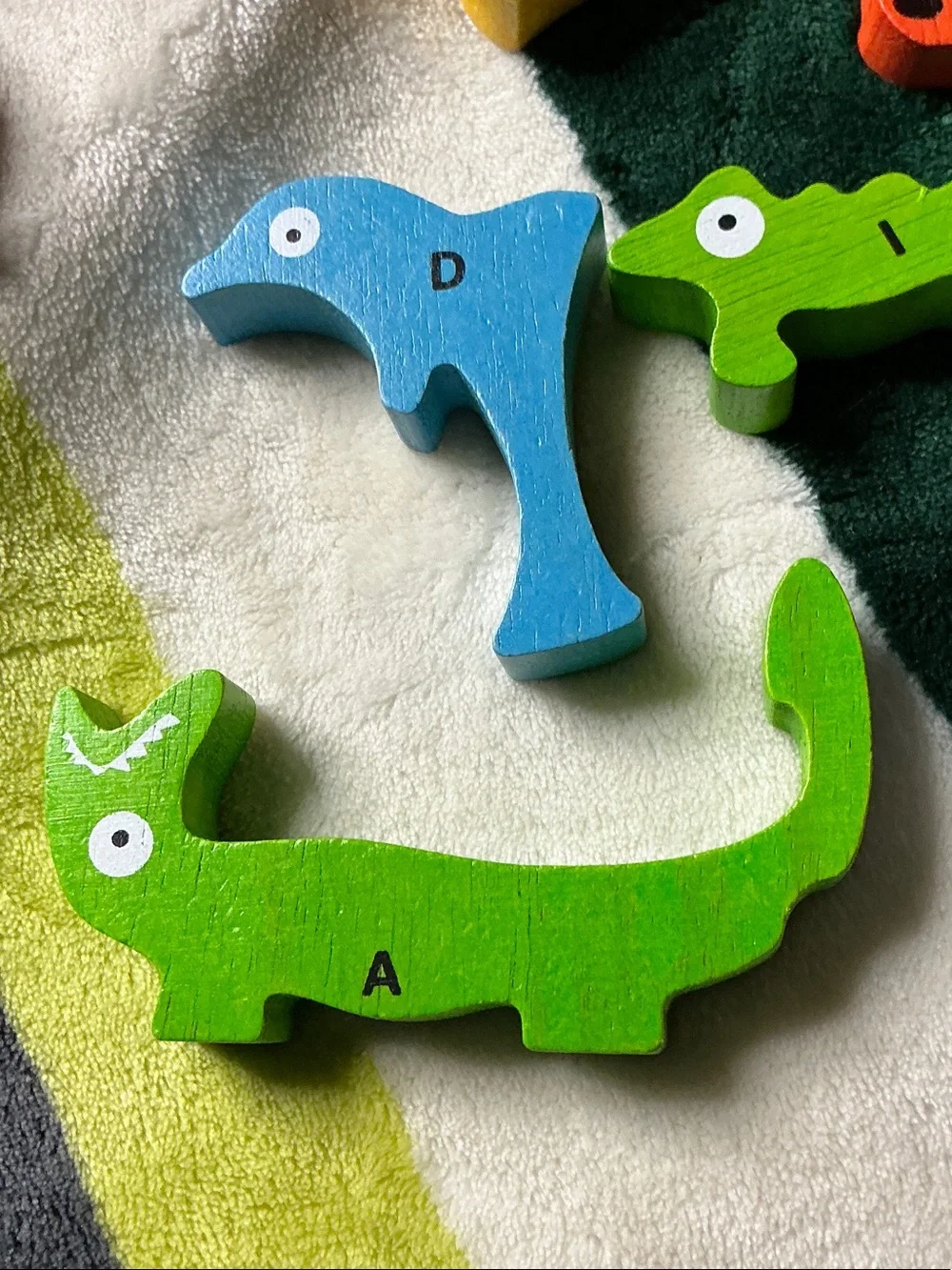 Multicolor Wooden Animal Stacking Puzzle - Kids Learning Toy